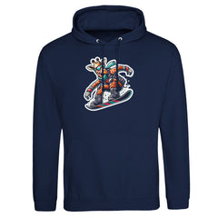 Snowboarding Giraffe - Premium Hoodie