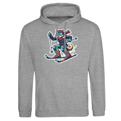 Skiing Dog - Premium Hoodie