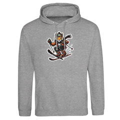 Skiing Tiger - Premium Hoodie