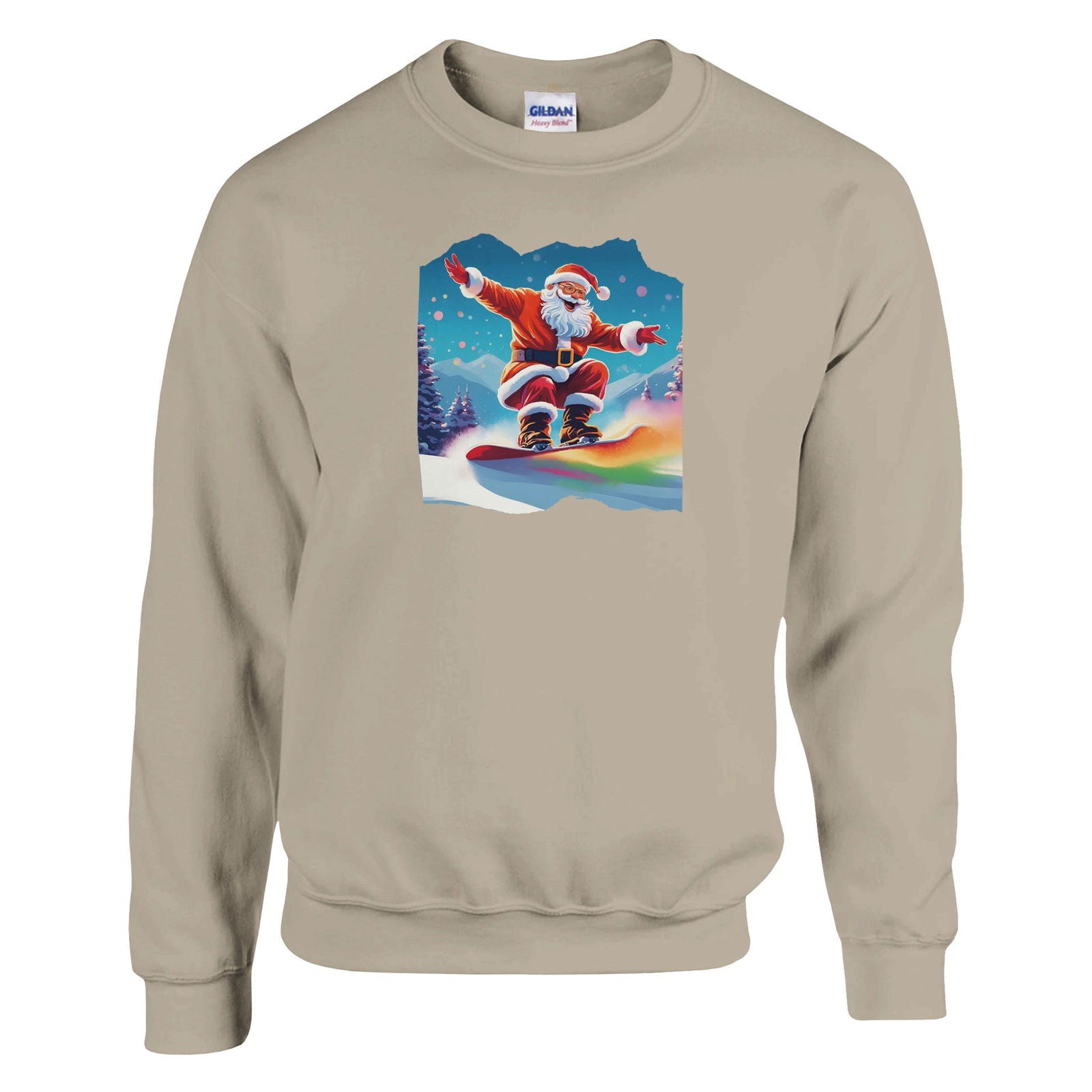 Boarding Santa | Trui Unisex - Tshirt-Fabriek.nl