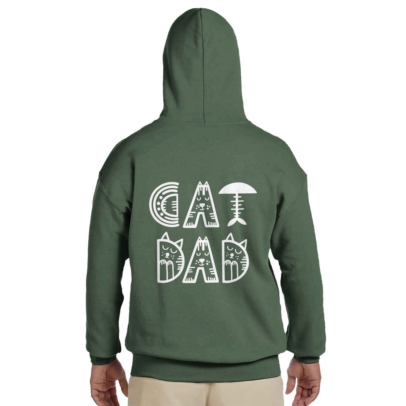 Cat Dad | Hoodie Unisex - Tshirt-Fabriek.nl