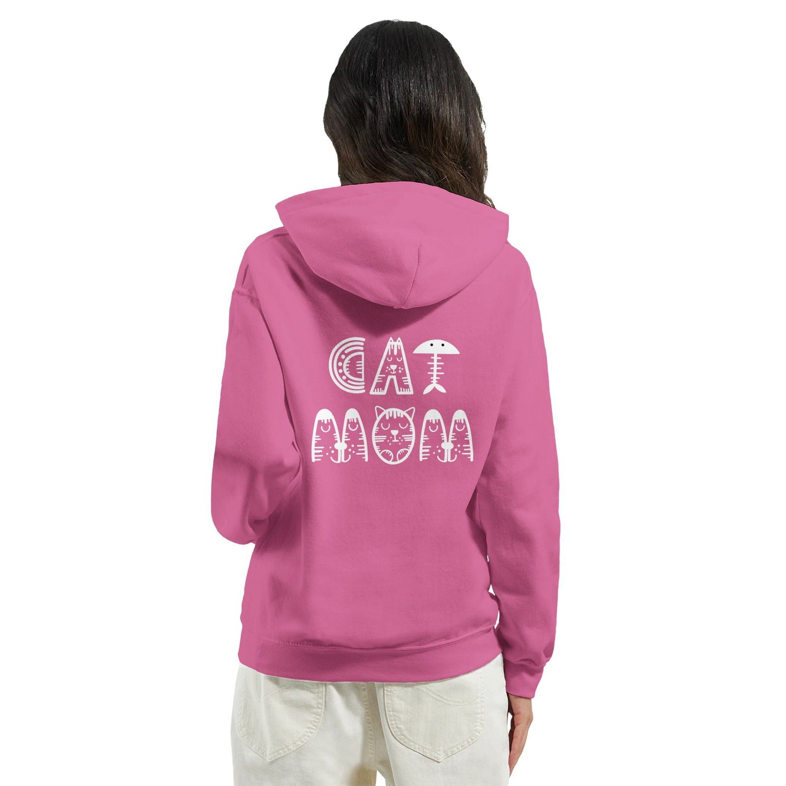 Cat Mom | Hoodie Unisex - Tshirt-Fabriek.nl