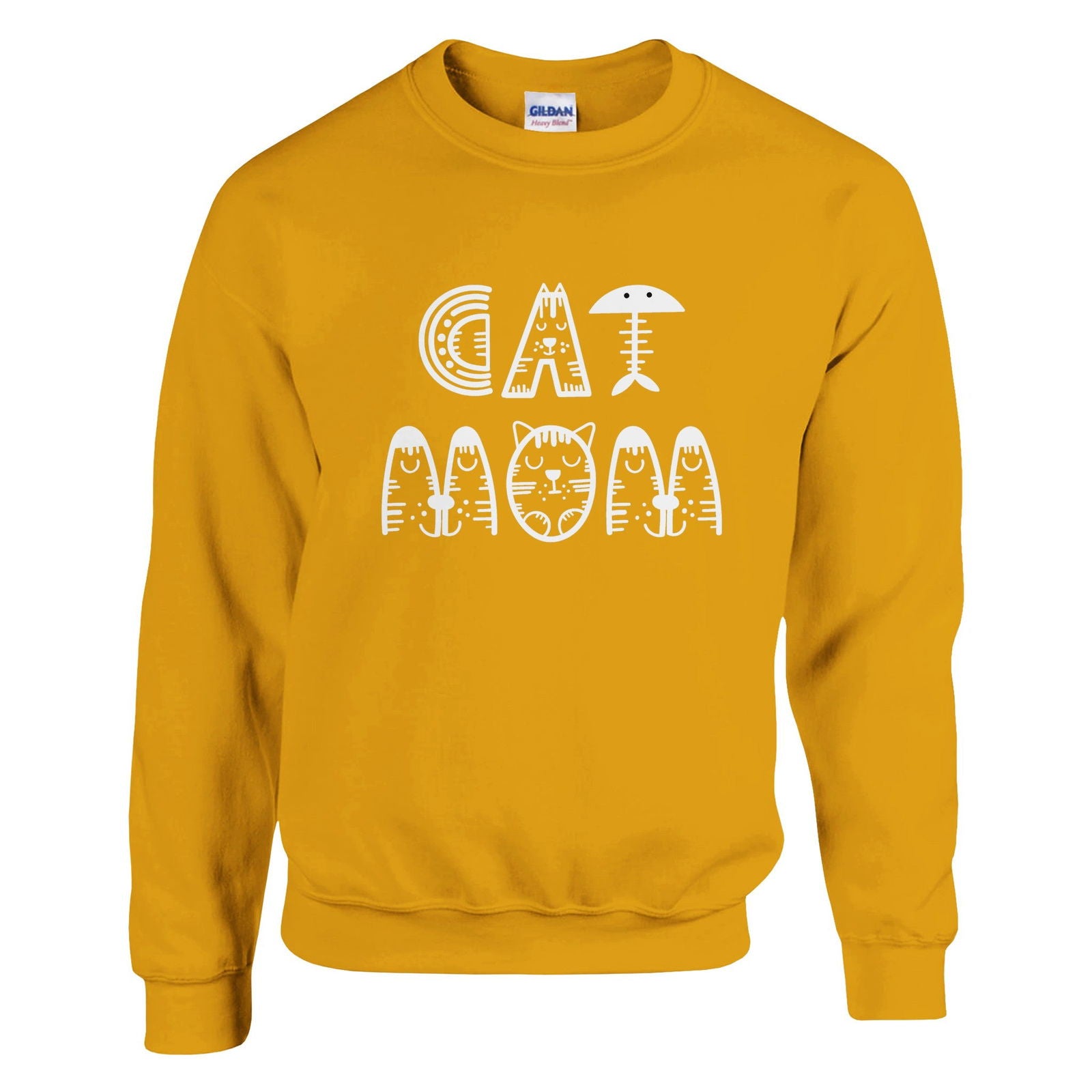 Cat Mom | Trui Unisex - Tshirt-Fabriek.nl