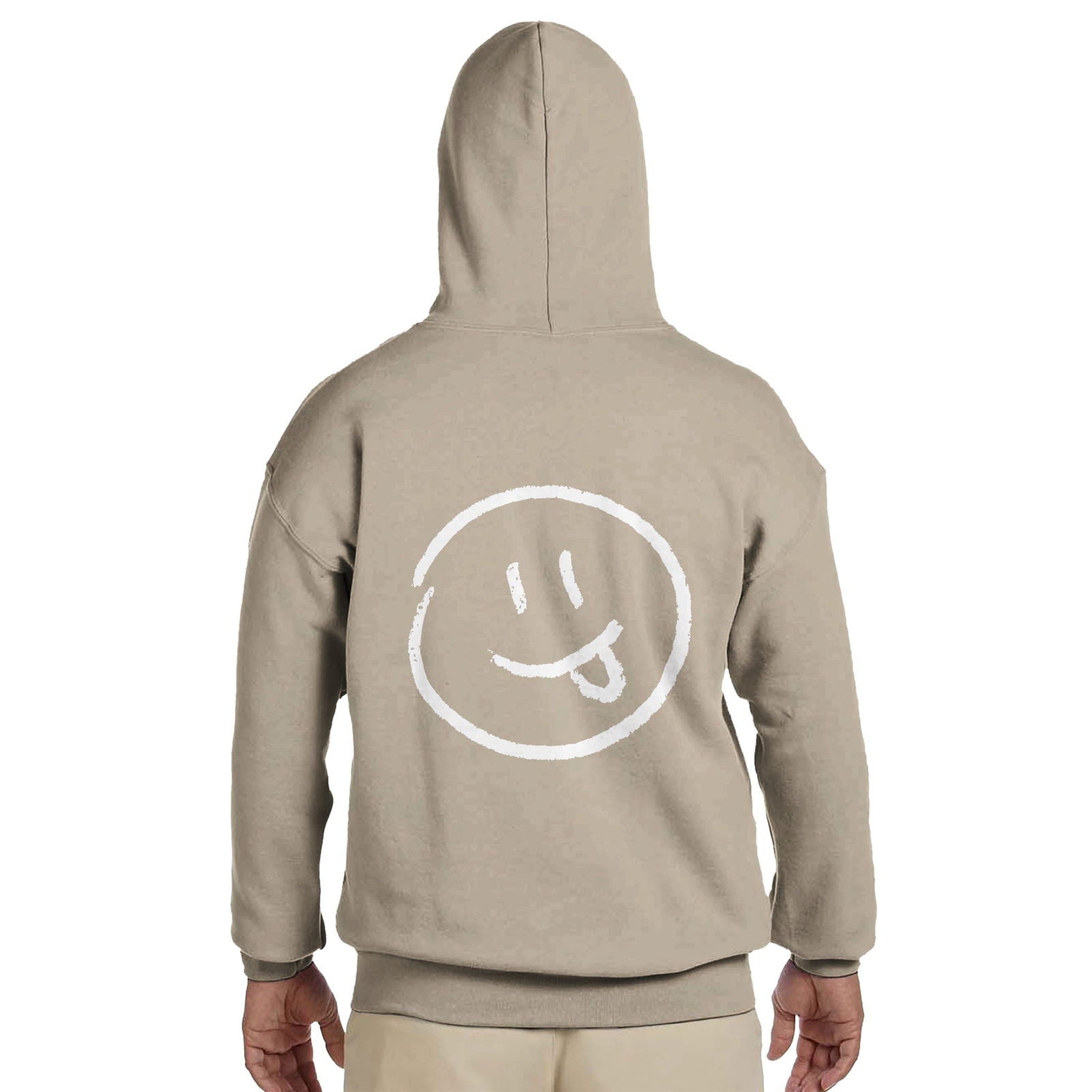 Chalk Smily Exited | Hoodie Unisex - Tshirt-Fabriek.nl