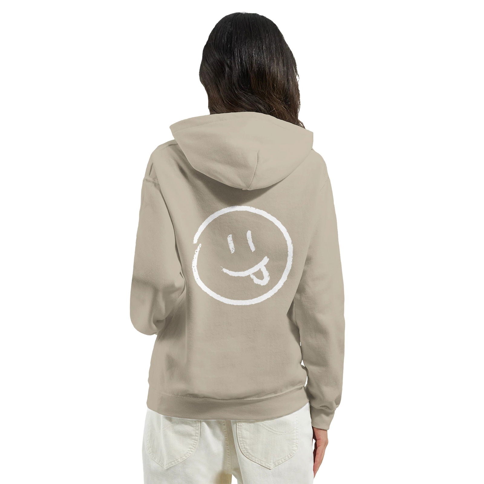 Chalk Smily Exited | Hoodie Unisex - Tshirt-Fabriek.nl