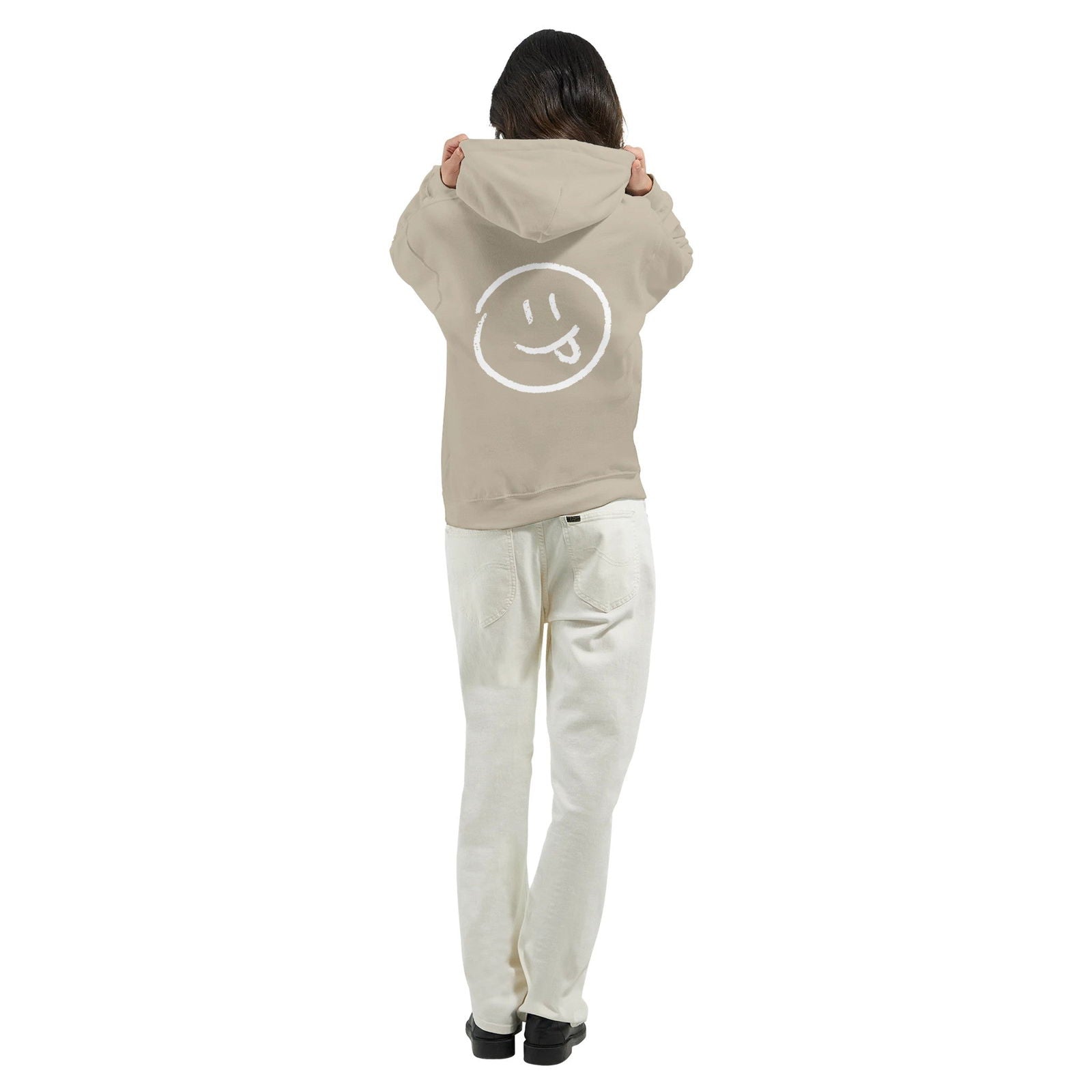 Chalk Smily Exited | Hoodie Unisex - Tshirt-Fabriek.nl