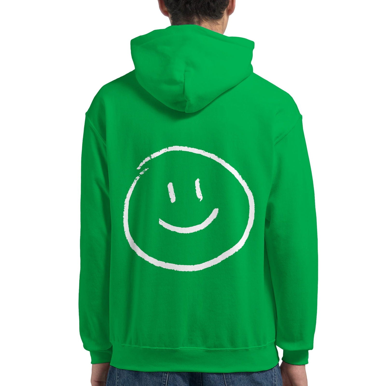 Chalk Smily Happy | Hoodie Unisex - Tshirt-Fabriek.nl