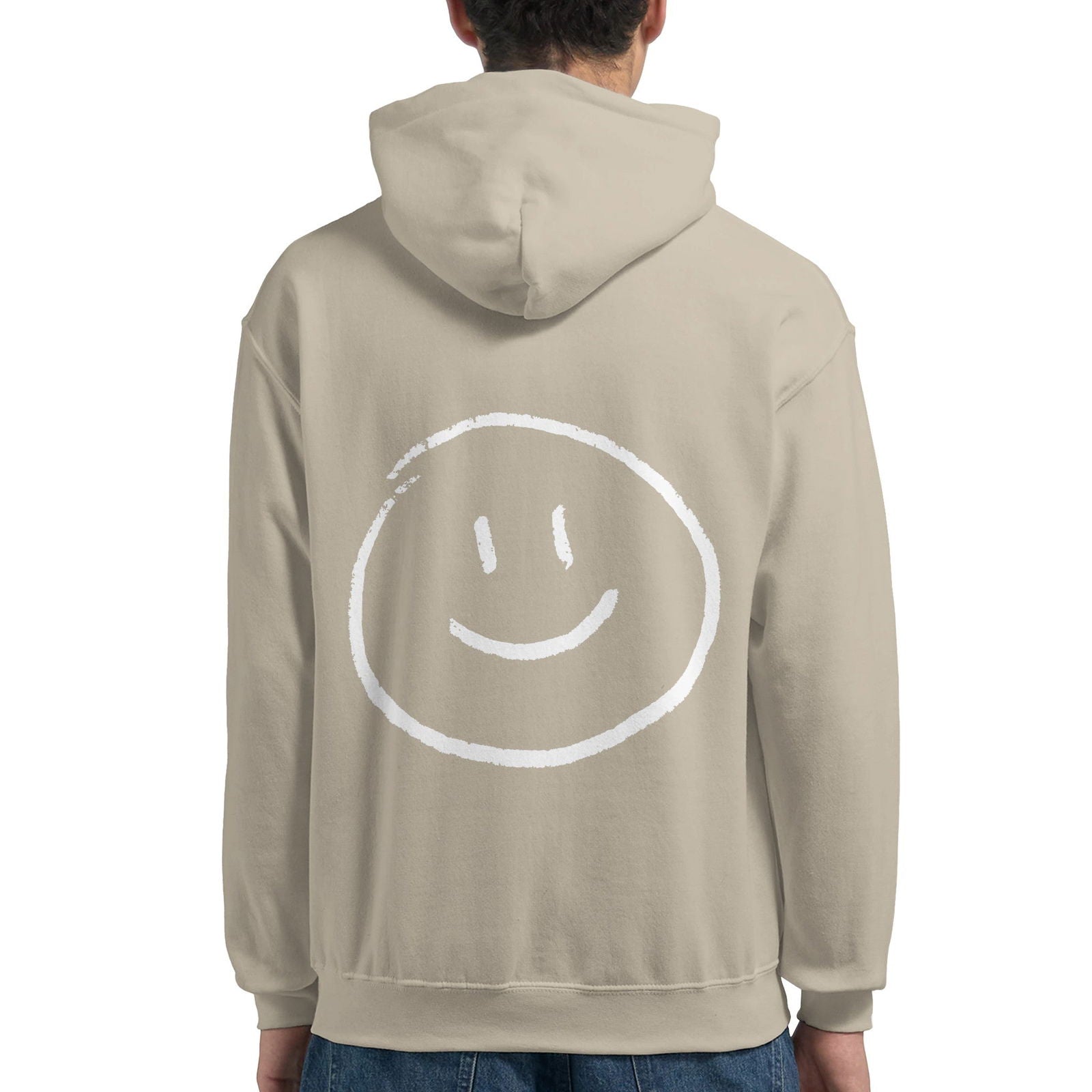 Chalk Smily Happy | Hoodie Unisex - Tshirt-Fabriek.nl