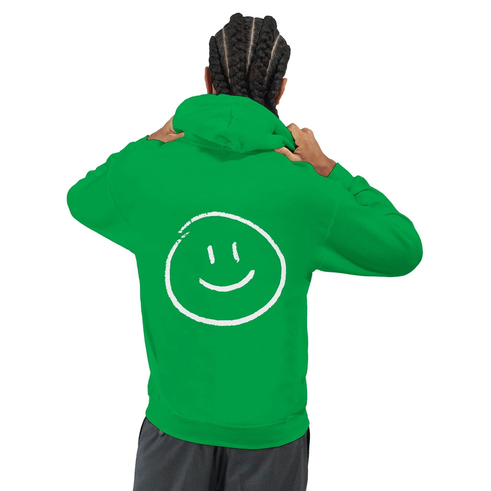 Chalk Smily Happy | Hoodie Unisex - Tshirt-Fabriek.nl