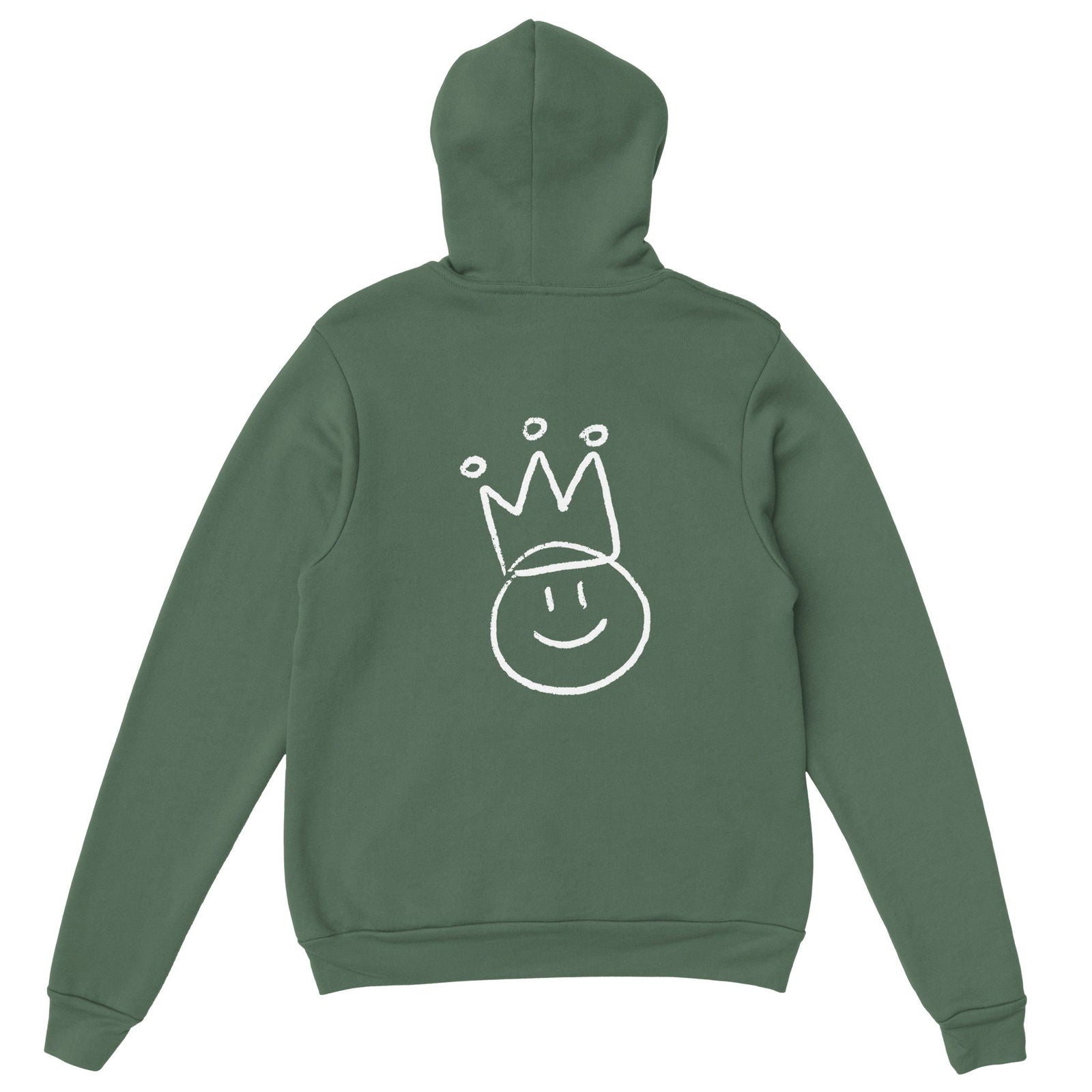 Chalk Smily King | Hoodie Unisex - Tshirt-Fabriek.nl