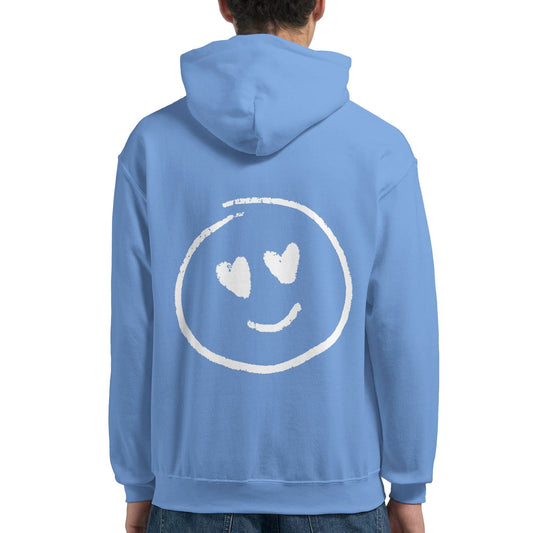 Chalk Smily Love | Hoodie Unisex - Tshirt-Fabriek.nl