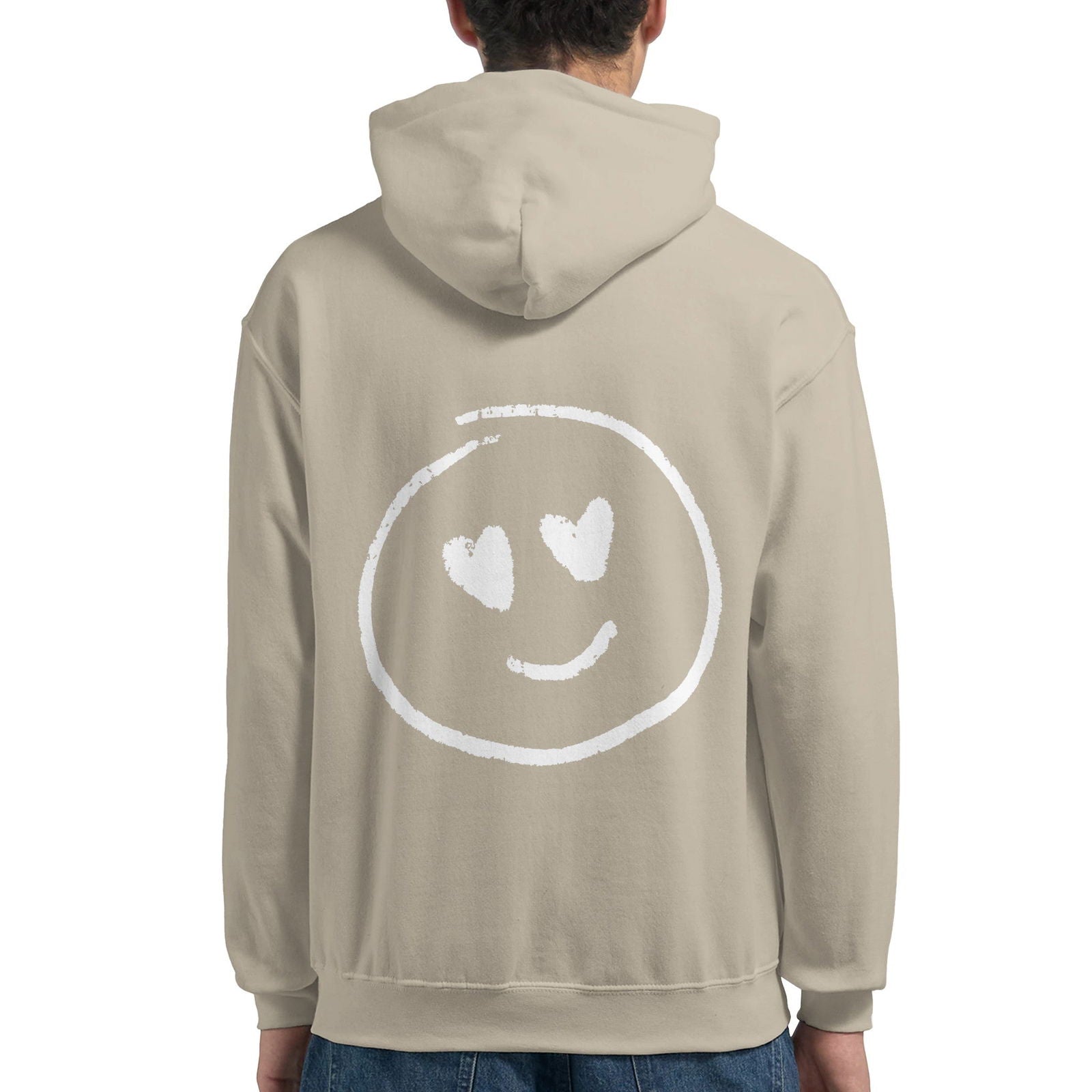 Chalk Smily Love | Hoodie Unisex - Tshirt-Fabriek.nl