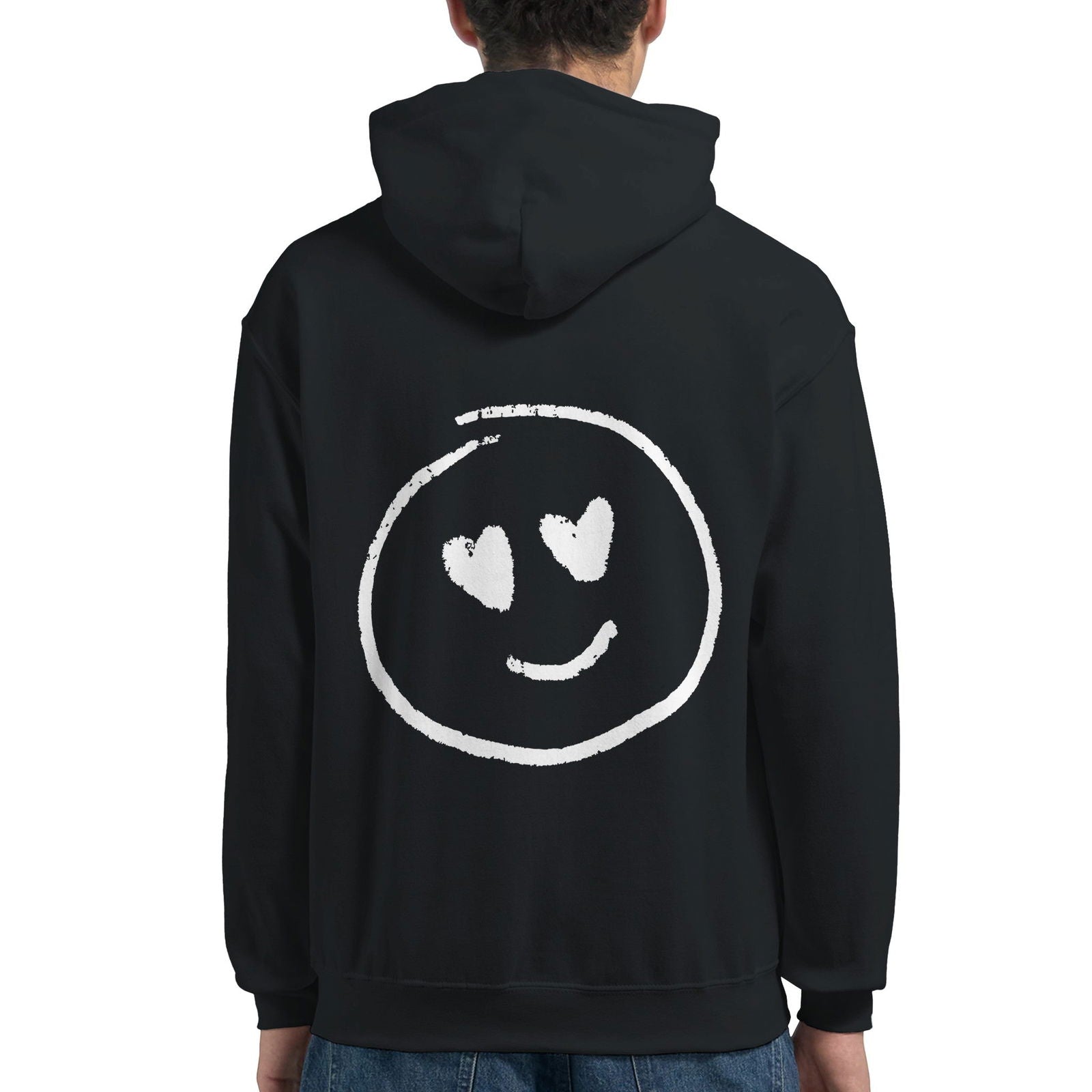 Chalk Smily Love | Hoodie Unisex - Tshirt-Fabriek.nl