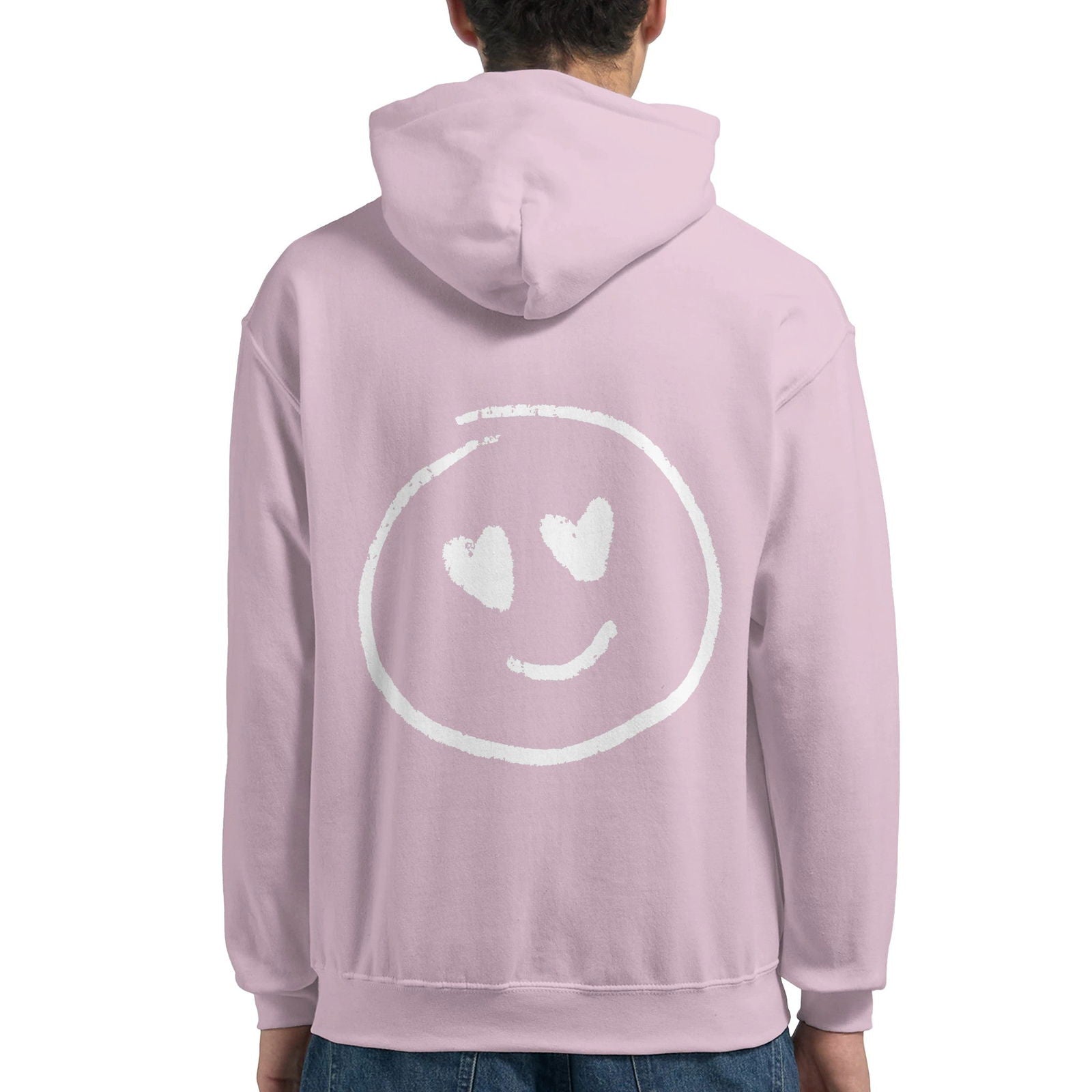 Chalk Smily Love | Hoodie Unisex - Tshirt-Fabriek.nl