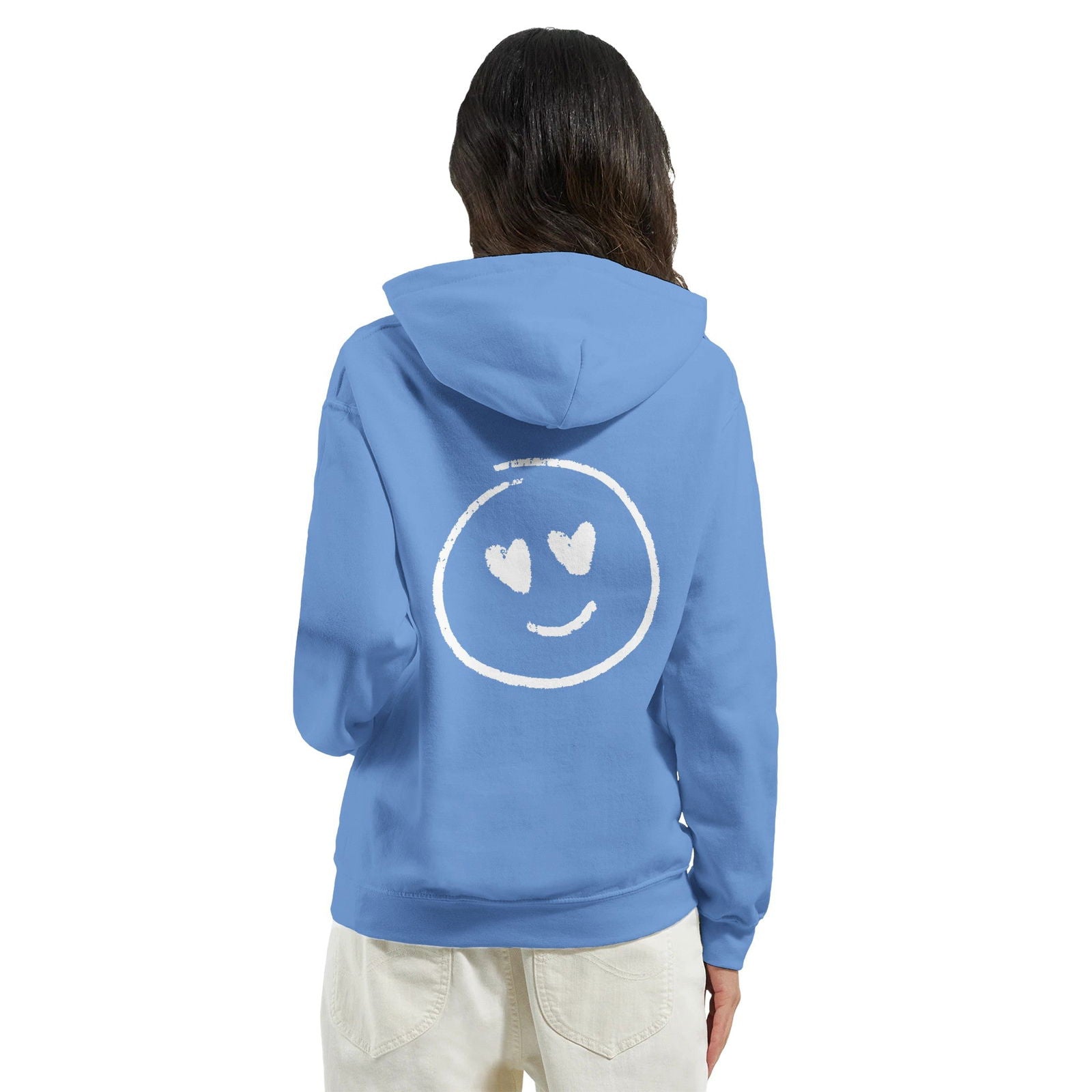 Chalk Smily Love | Hoodie Unisex - Tshirt-Fabriek.nl