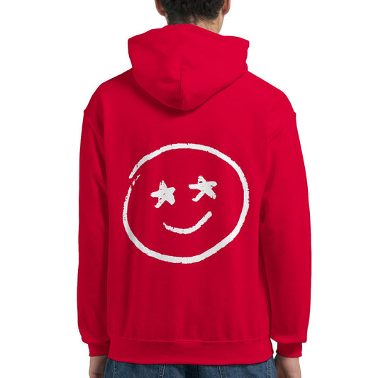 Chalk Smily Stars | Hoodie Unisex - Tshirt-Fabriek.nl