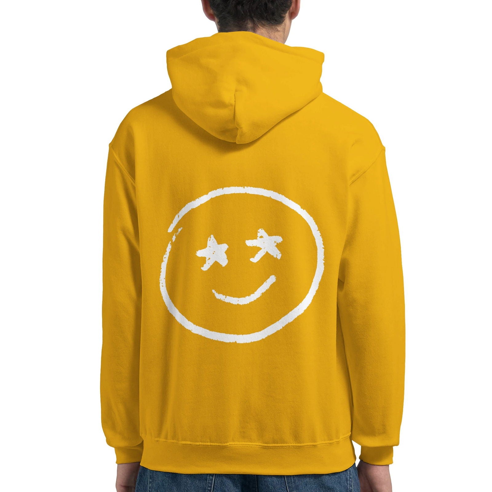 Chalk Smily Stars | Hoodie Unisex - Tshirt-Fabriek.nl