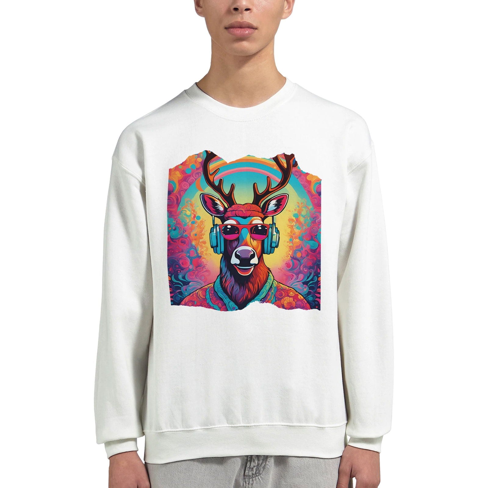 Hippie Rudolph | Trui Unisex - Tshirt-Fabriek.nl