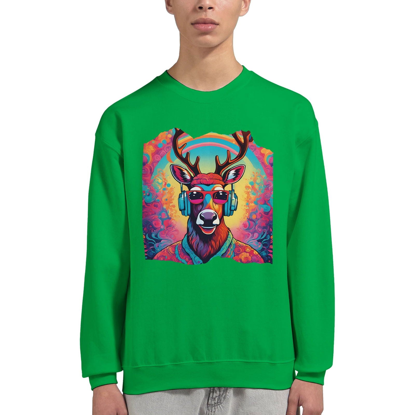 Hippie Rudolph | Trui Unisex - Tshirt-Fabriek.nl