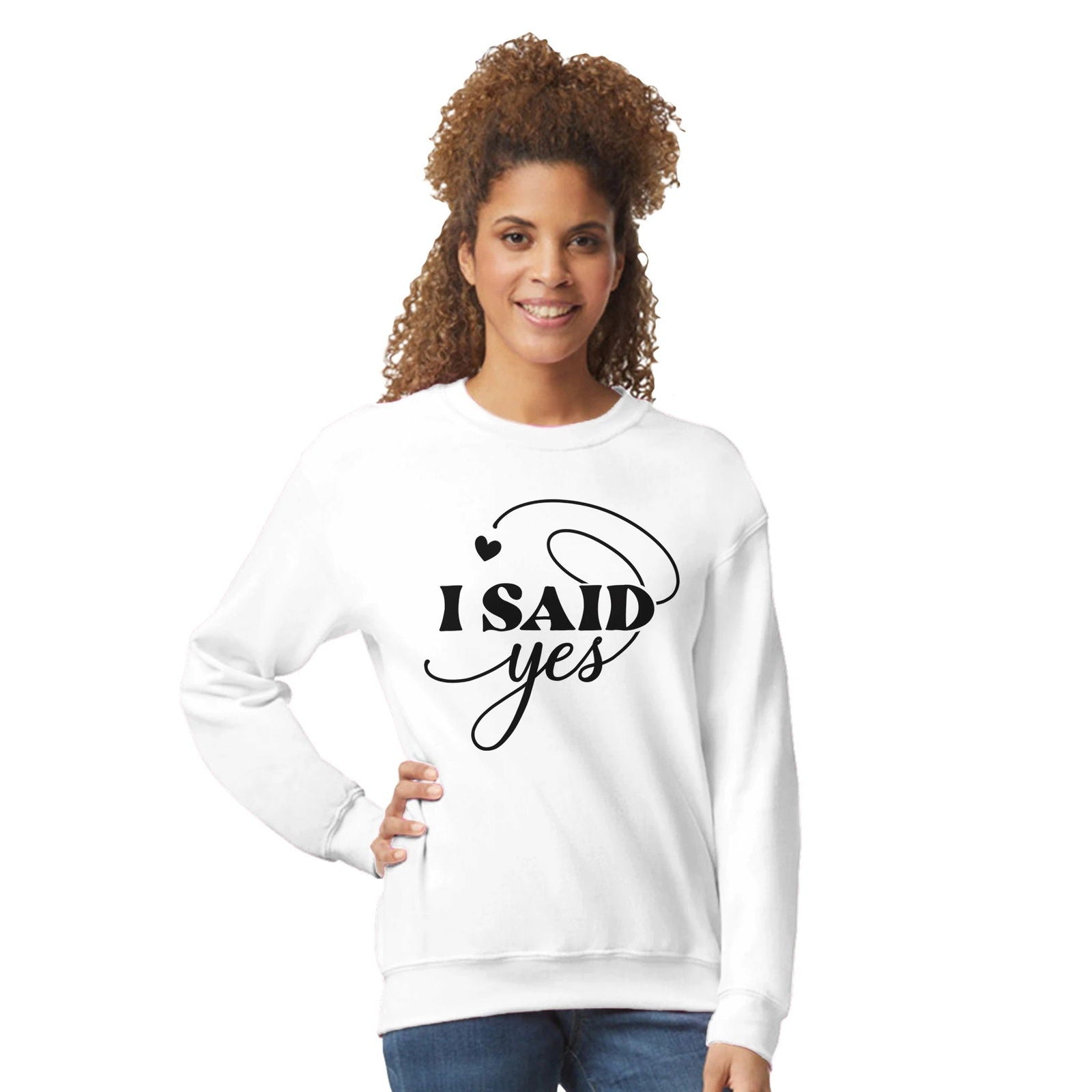 I Said YES | Trui Unisex - Tshirt-Fabriek.nl