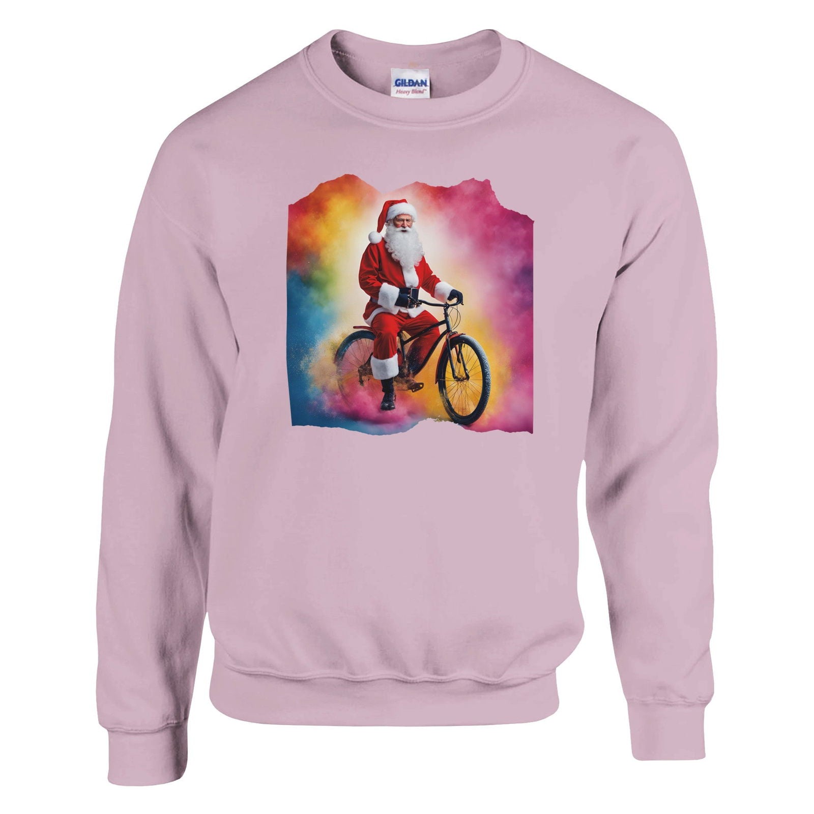 Kerstman op fiets | Trui Unisex - Tshirt-Fabriek.nl