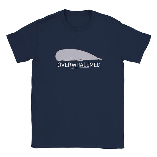 LAZY ANIMAL - Overwhalemed | T-Shirt Unisex - Tshirt-Fabriek.nl