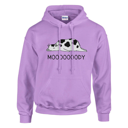 Lazy Animal - Moooooooody | Hoodie Unisex - Tshirt-Fabriek.nl