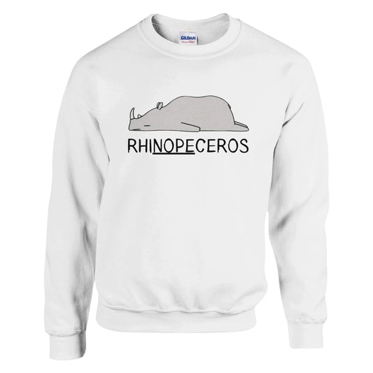 Lazy Animal - RhiNOPEceros | Trui Unisex - Tshirt-Fabriek.nl