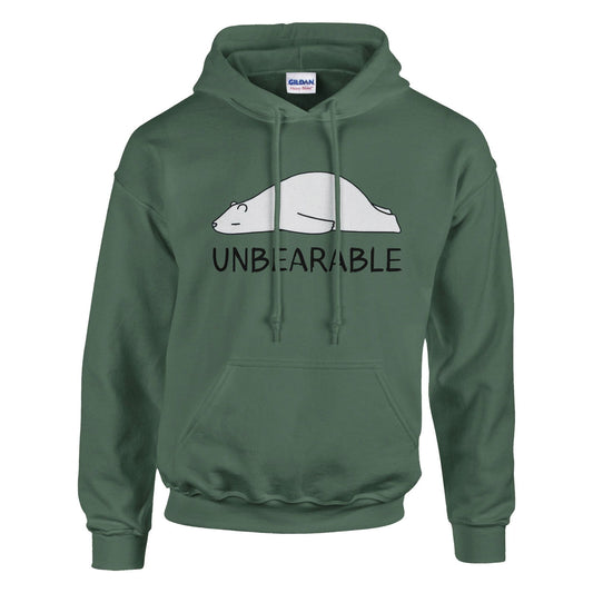 Lazy Animal - Unbearable | Hoodie Unisex - Tshirt-Fabriek.nl