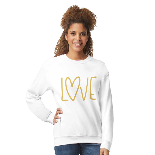 Love gold | Trui Unisex - Tshirt-Fabriek.nl