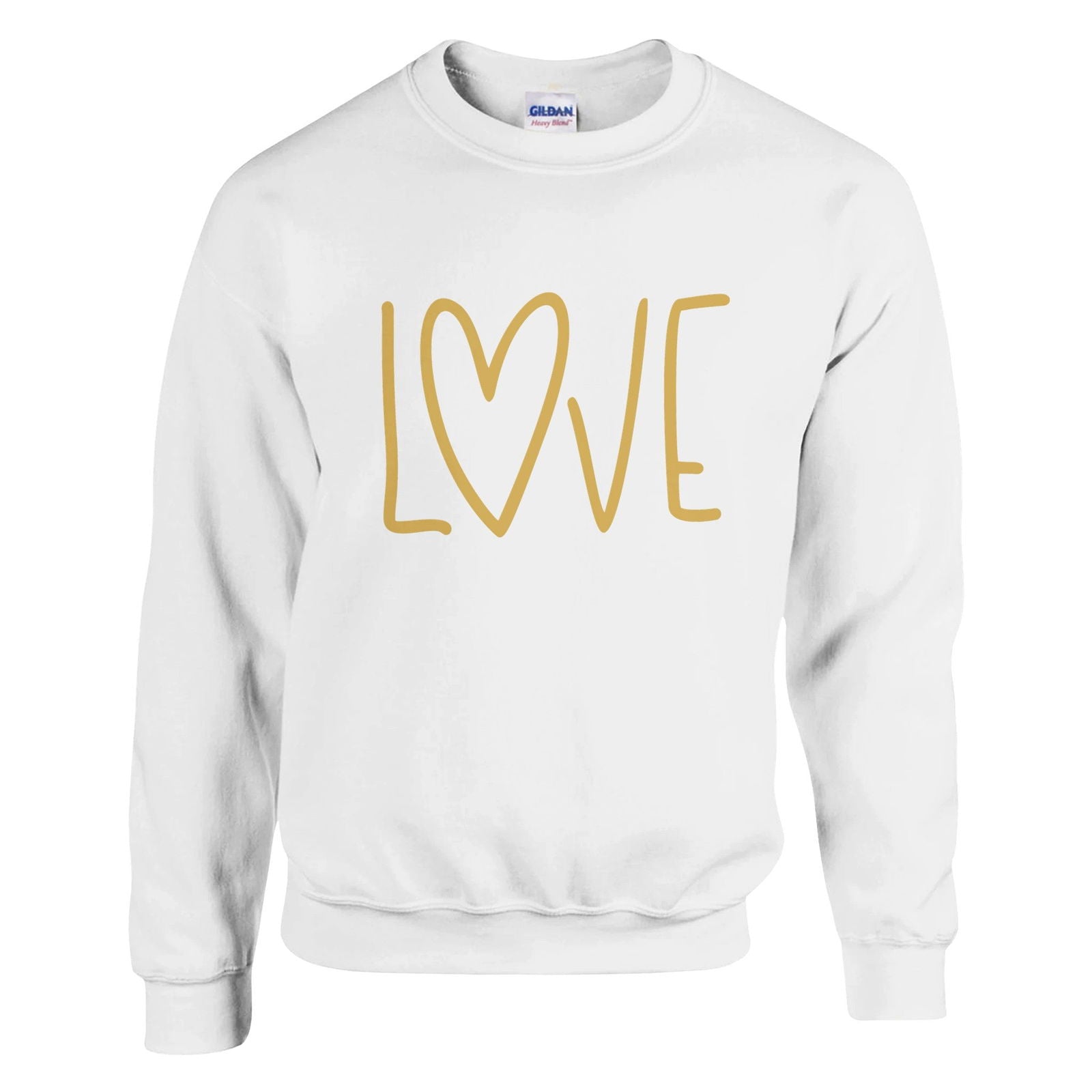 Love gold | Trui Unisex - Tshirt-Fabriek.nl