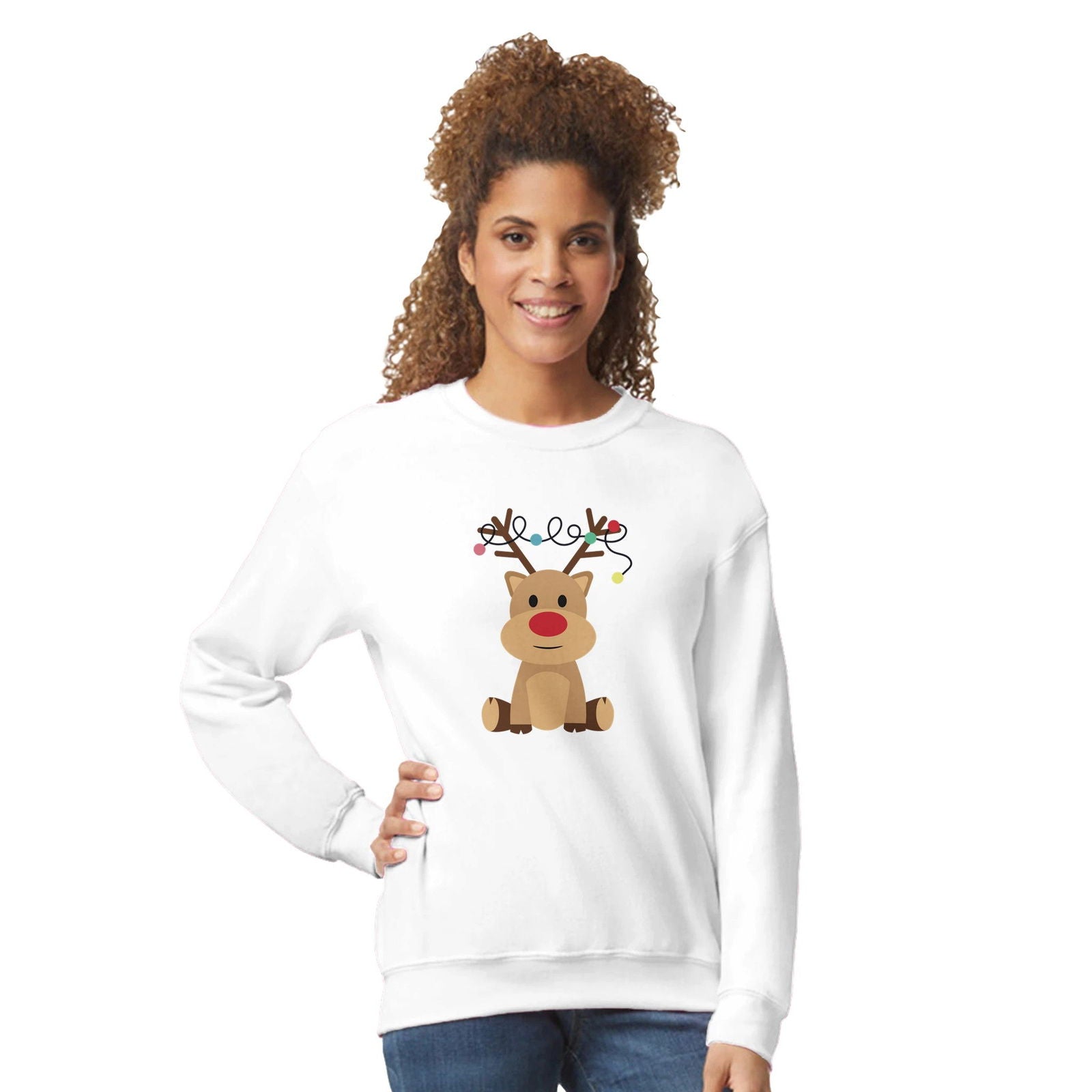 Lovely Rudolph | Trui Unisex - Tshirt-Fabriek.nl