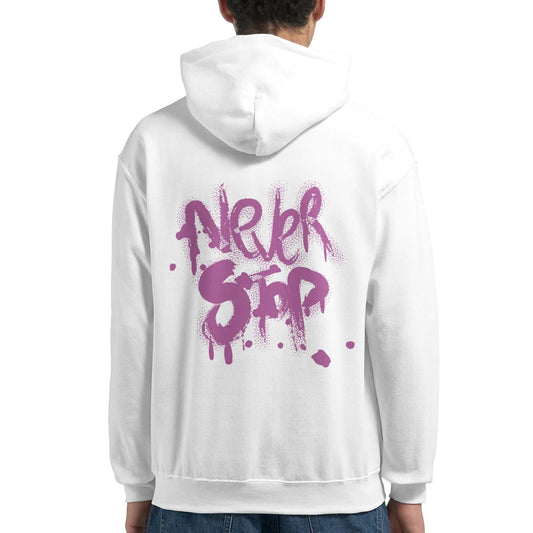 Never Stop | Hoodie Unisex - Tshirt-Fabriek.nl