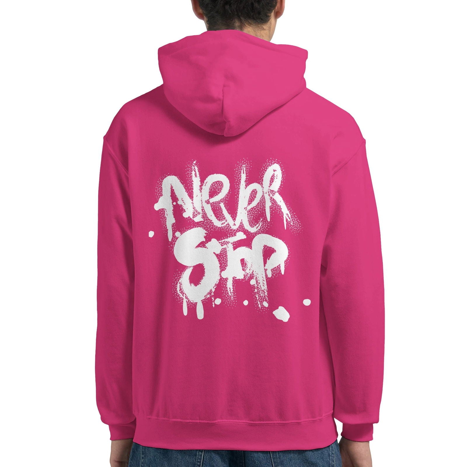 Never Stop | Hoodie Unisex - Tshirt-Fabriek.nl