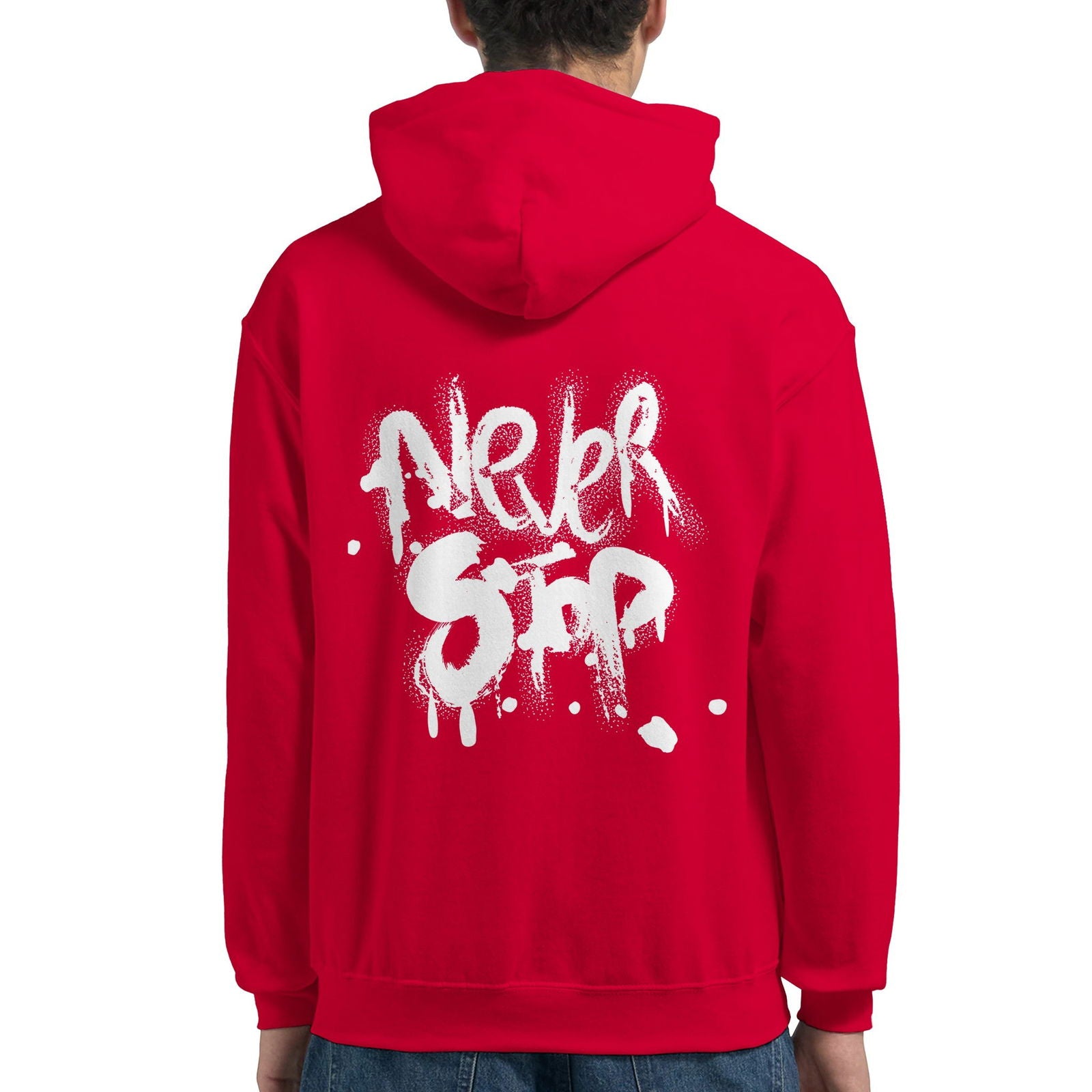 Never Stop | Hoodie Unisex - Tshirt-Fabriek.nl