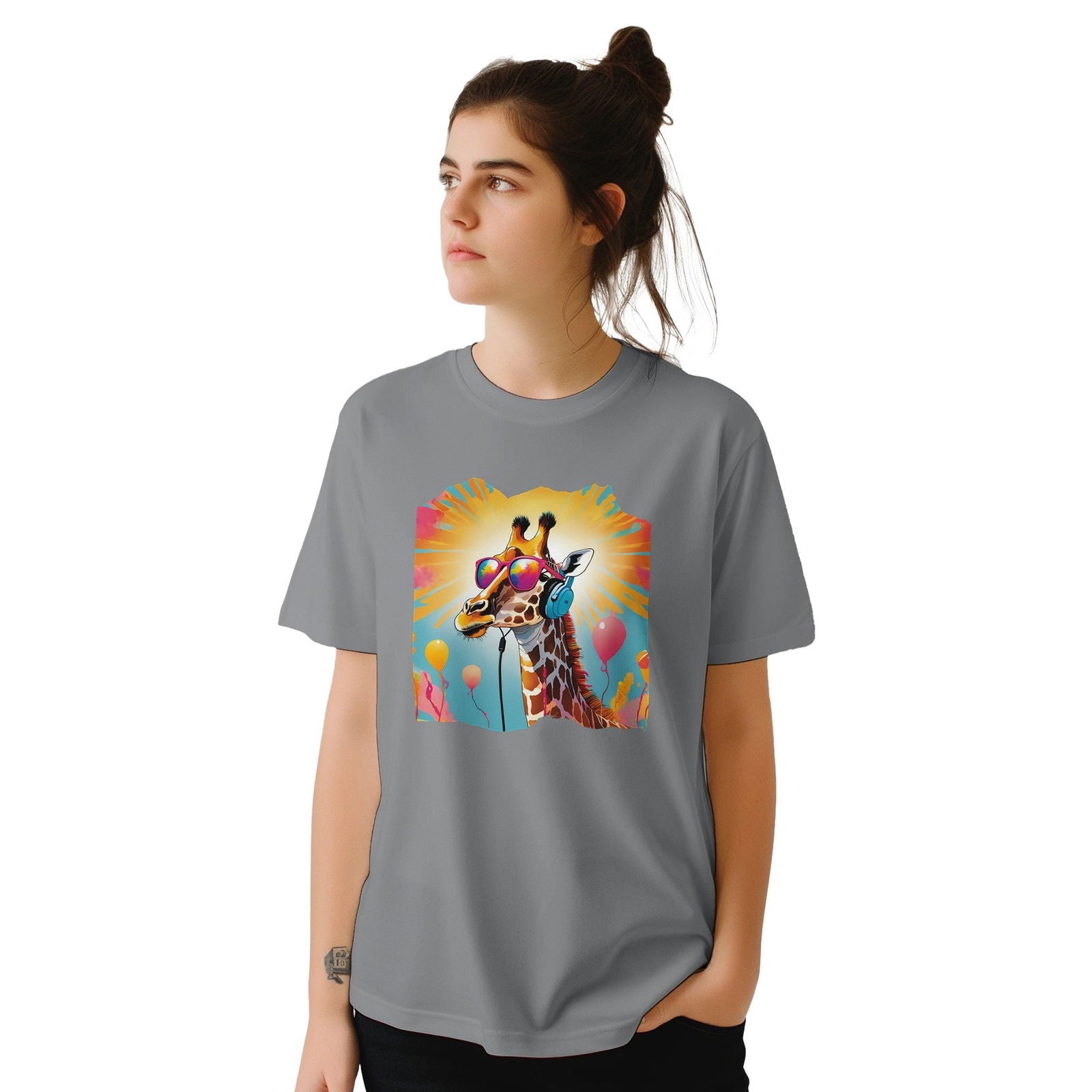 Party Animal Giraffe | T-Shirt Unisex - Tshirt-Fabriek.nl