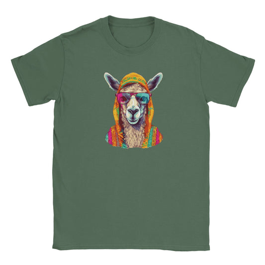 Party Animal Hippie Lama | T-Shirt Unisex - Tshirt-Fabriek.nl