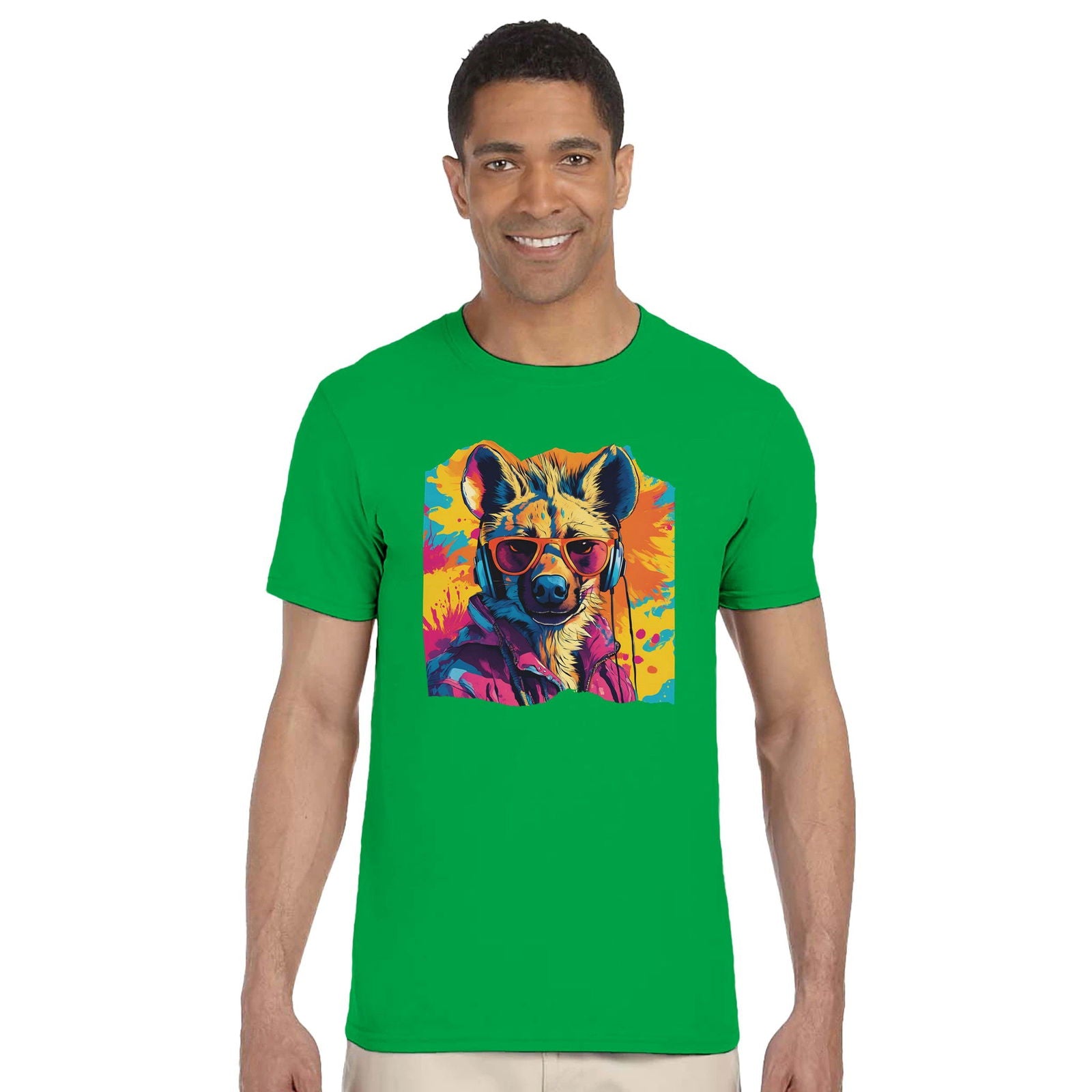 Party Animal Hyena | T-Shirt Unisex - Tshirt-Fabriek.nl