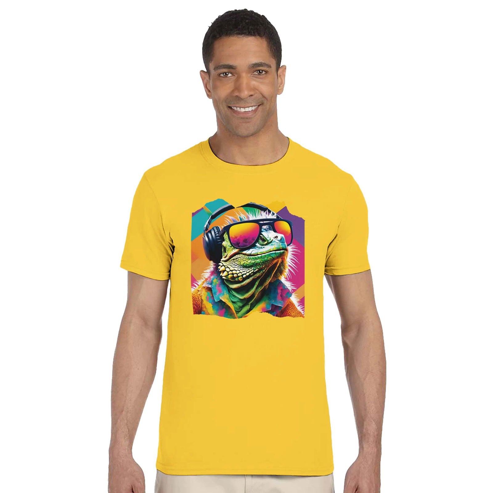 Party Animal Lizard | T-Shirt Unisex - Tshirt-Fabriek.nl