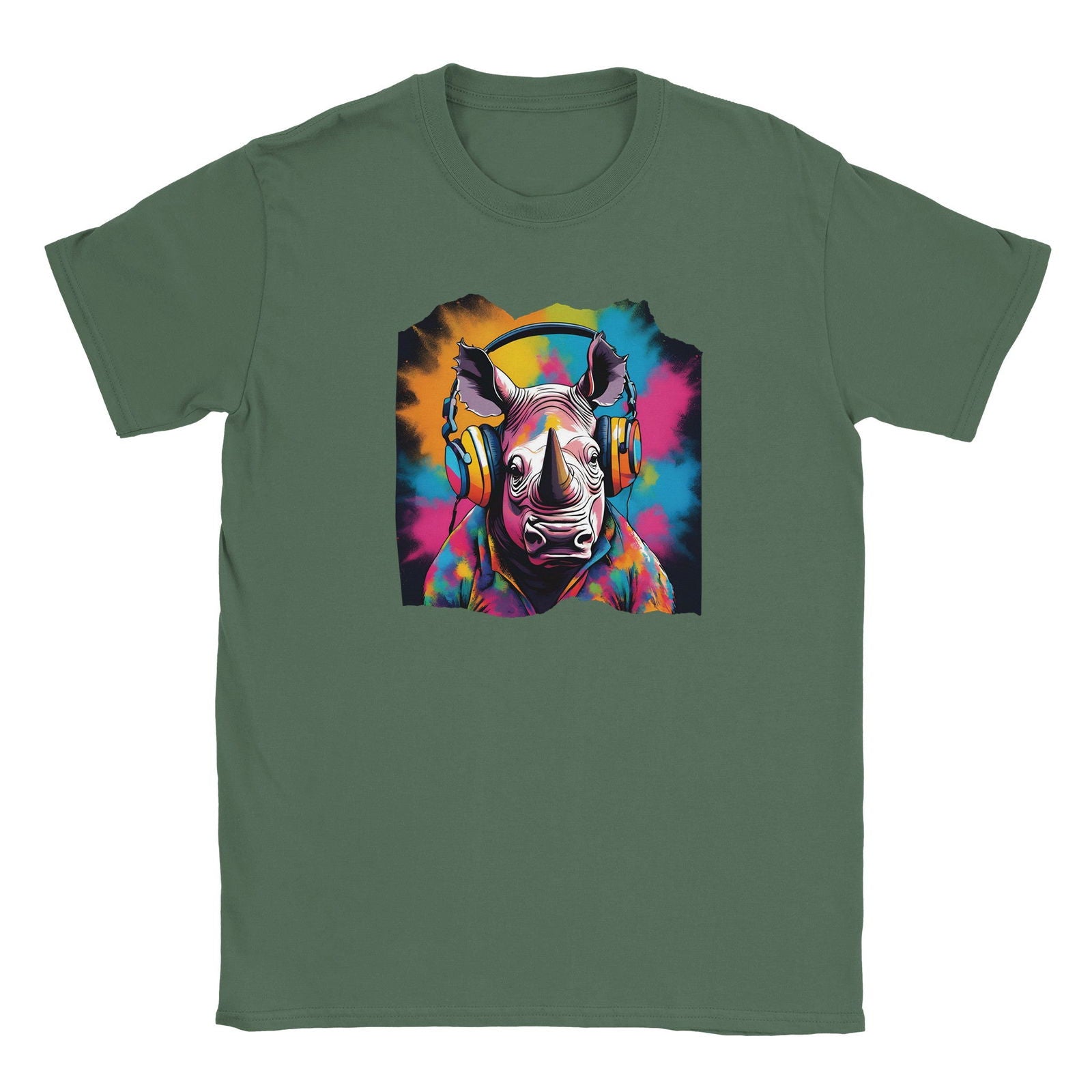 Party Animal Rhino | T-Shirt Unisex - Tshirt-Fabriek.nl