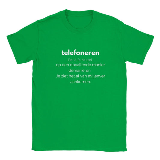 Pedal Play - Telefoneren | T-Shirt Unisex - Tshirt-Fabriek.nl