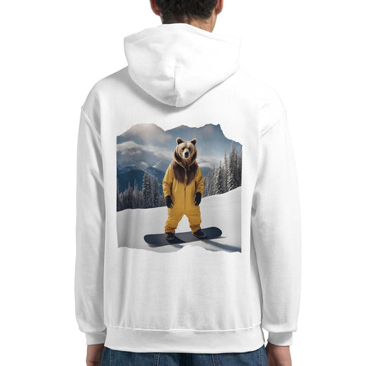 Powder Play Bear | Hoodie Unisex - Tshirt-Fabriek.nl