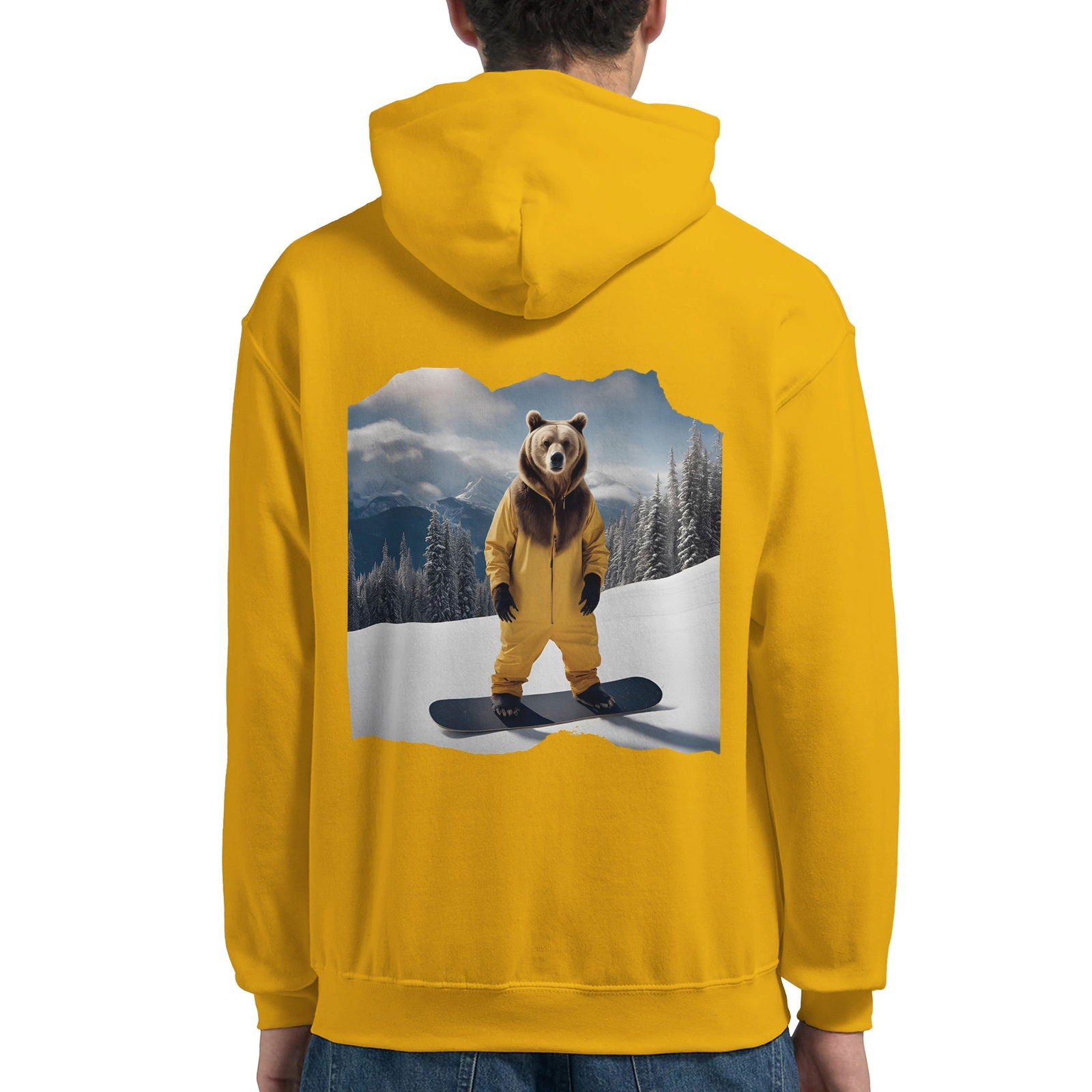 Powder Play Bear | Hoodie Unisex - Tshirt-Fabriek.nl