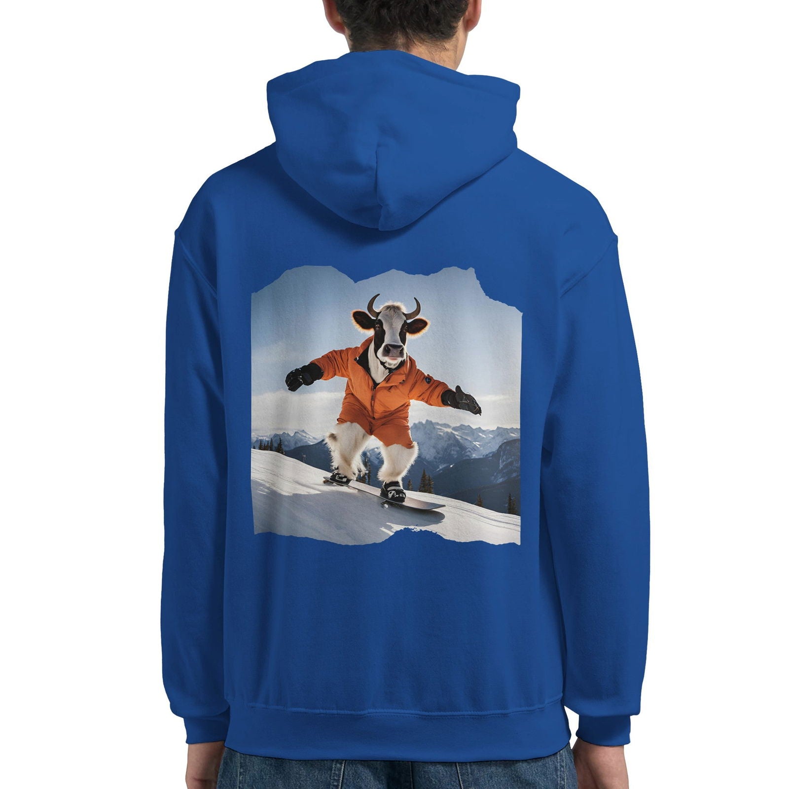 Powder Play Cow | Hoodie Unisex - Tshirt-Fabriek.nl