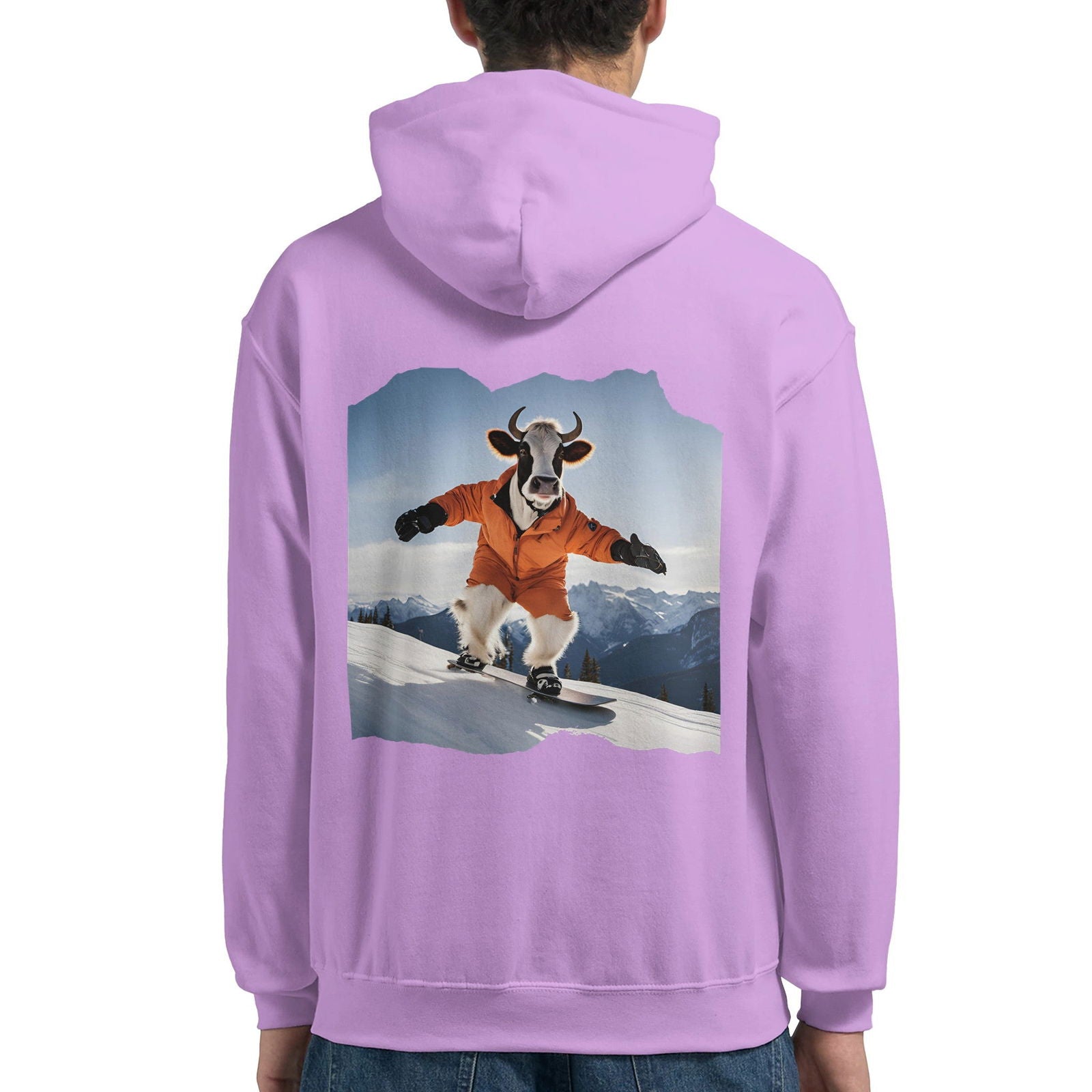 Powder Play Cow | Hoodie Unisex - Tshirt-Fabriek.nl