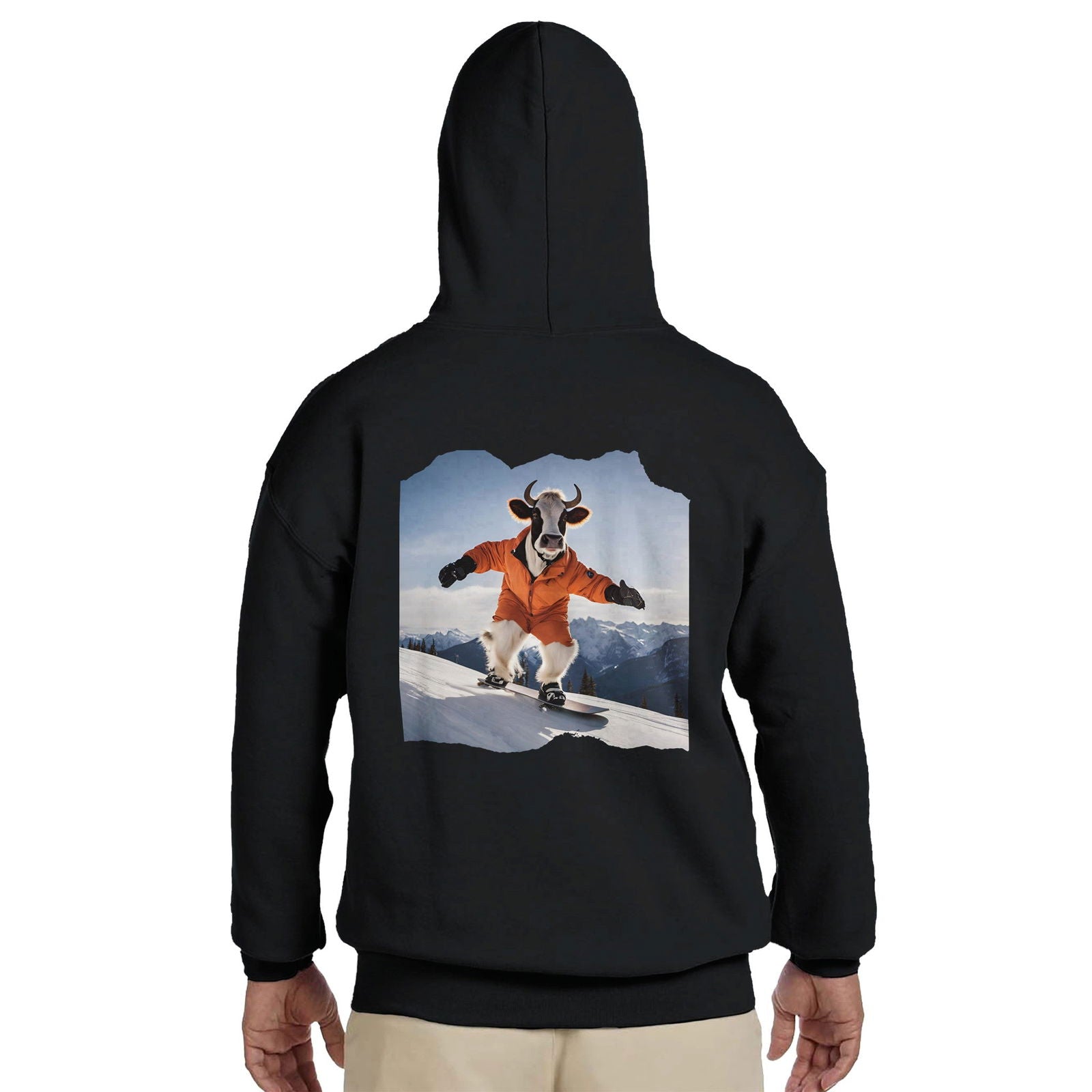 Powder Play Cow | Hoodie Unisex - Tshirt-Fabriek.nl