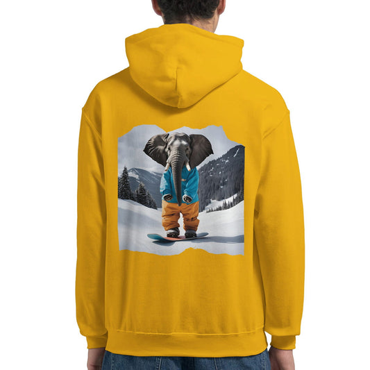 Powder Play Elephant | Hoodie Unisex - Tshirt-Fabriek.nl