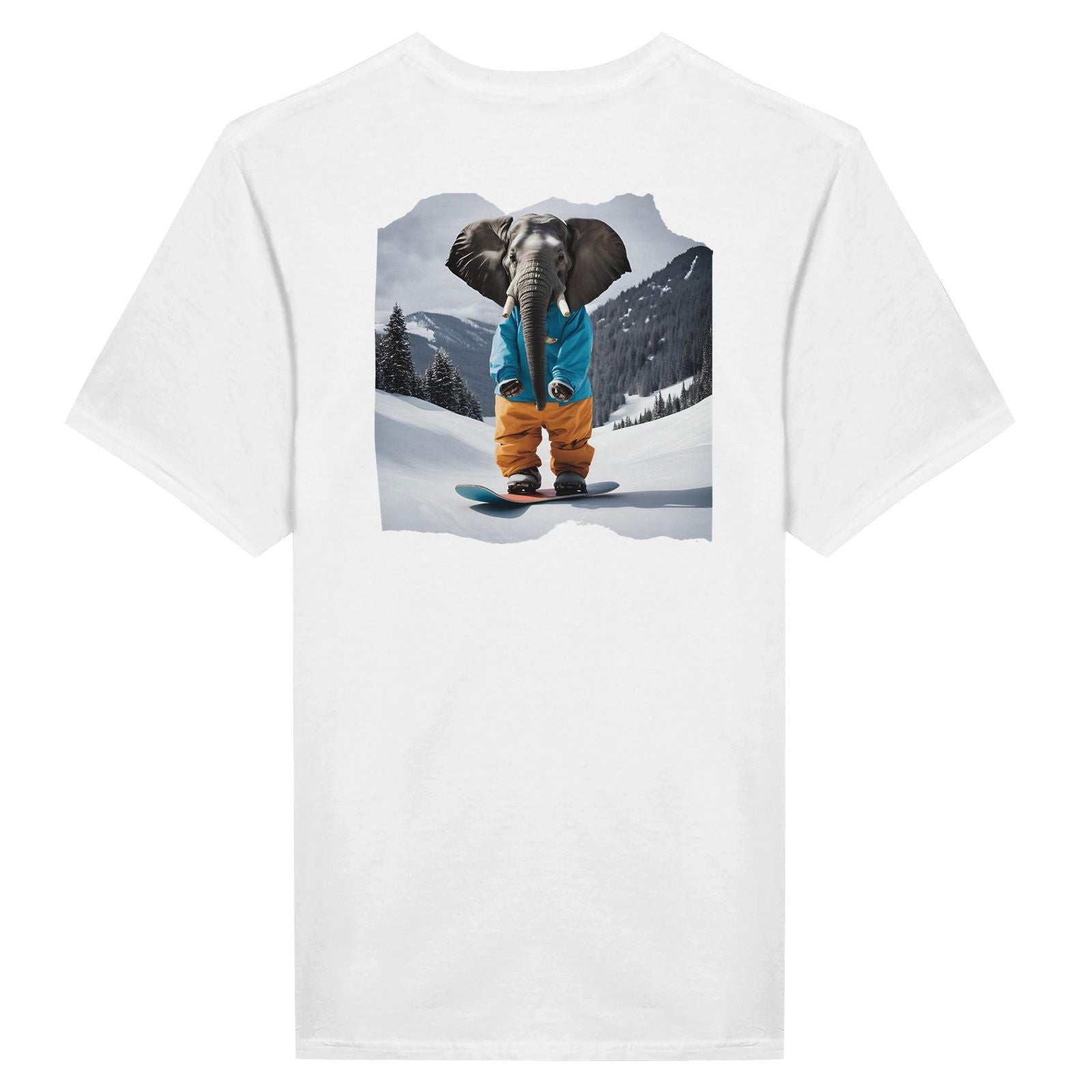 Powder Play Elephant | T-Shirt Unisex - Tshirt-Fabriek.nl