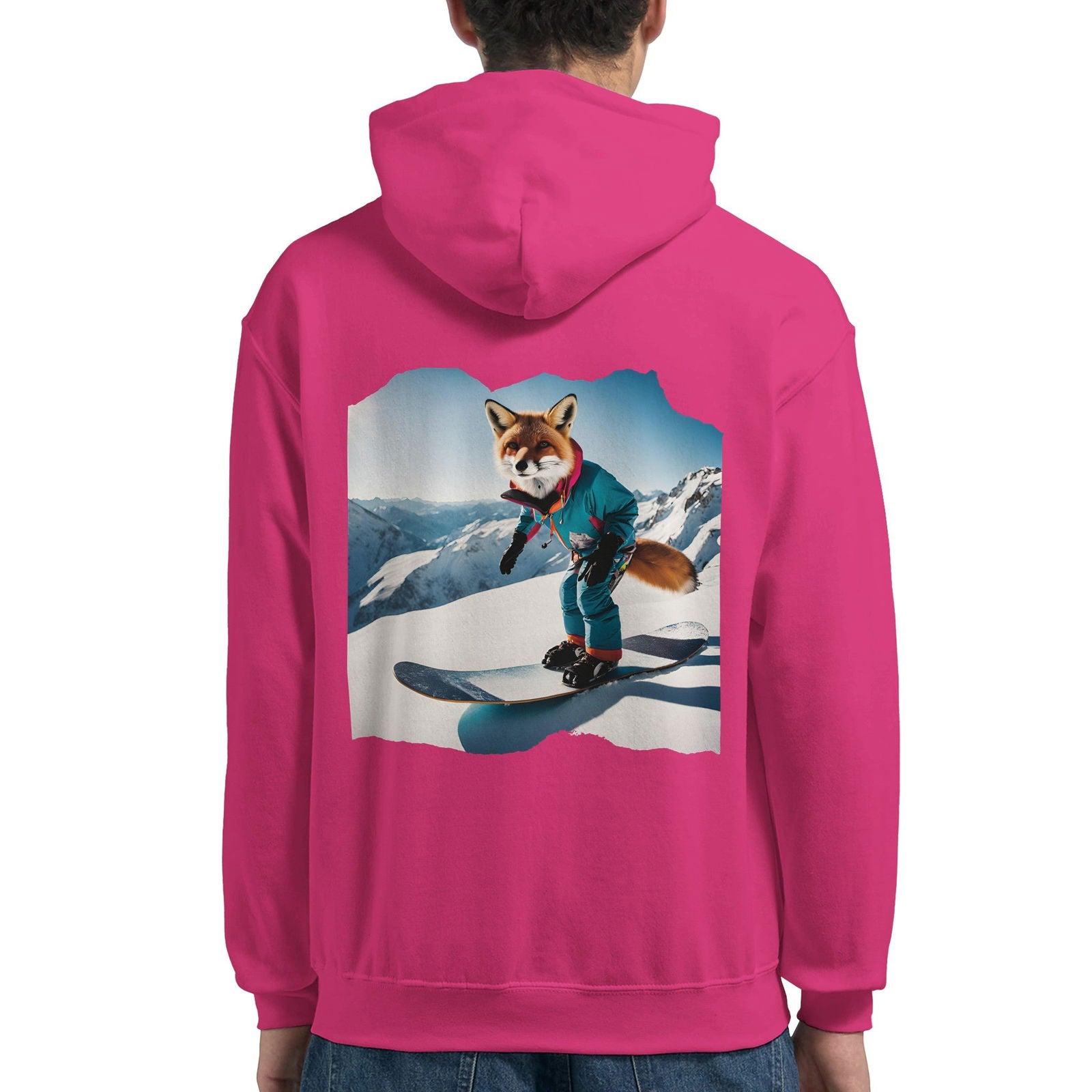 Powder Play Fox | Hoodie Unisex - Tshirt-Fabriek.nl