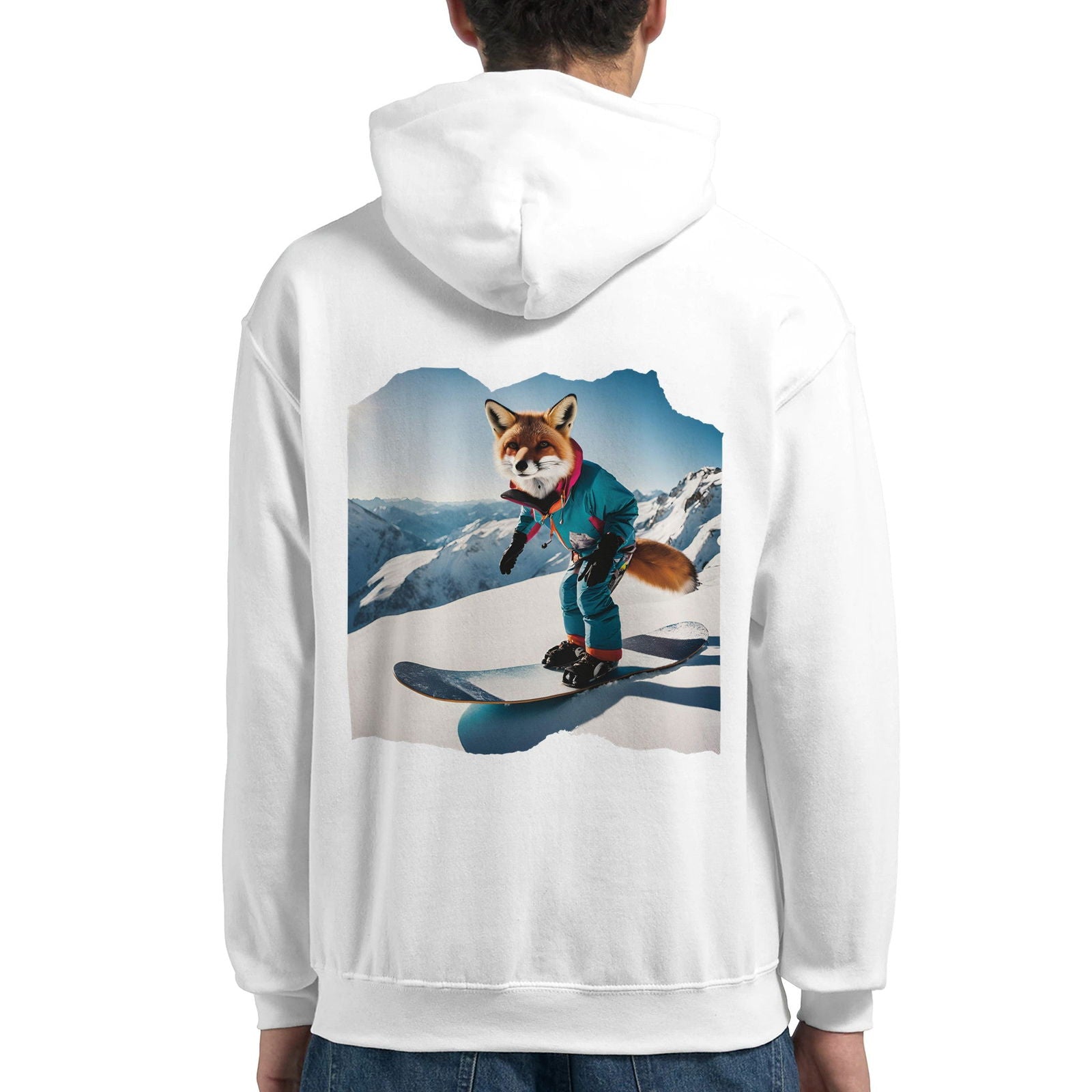 Powder Play Fox | Hoodie Unisex - Tshirt-Fabriek.nl